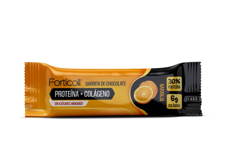 Barrita proteica con colágeno sabor naranja Forticoll