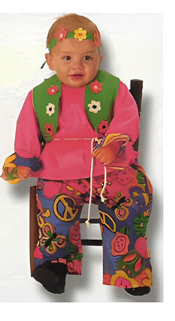Disfraz de Hippy para Bebe 1