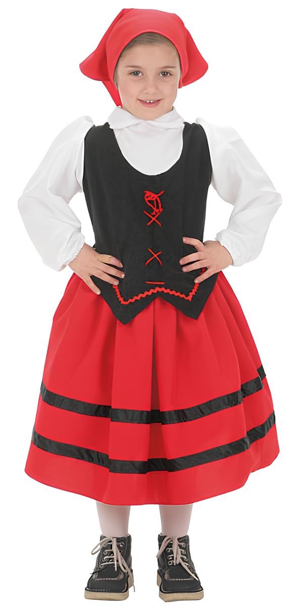 Disfraz de Pastora Asturiana Infantil 1