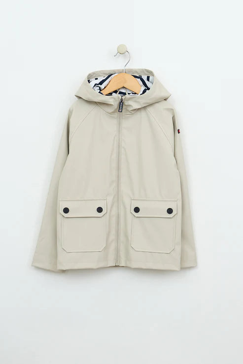 Chubasquero marinero impermeable con forro a rayas MK (BATELA) 1