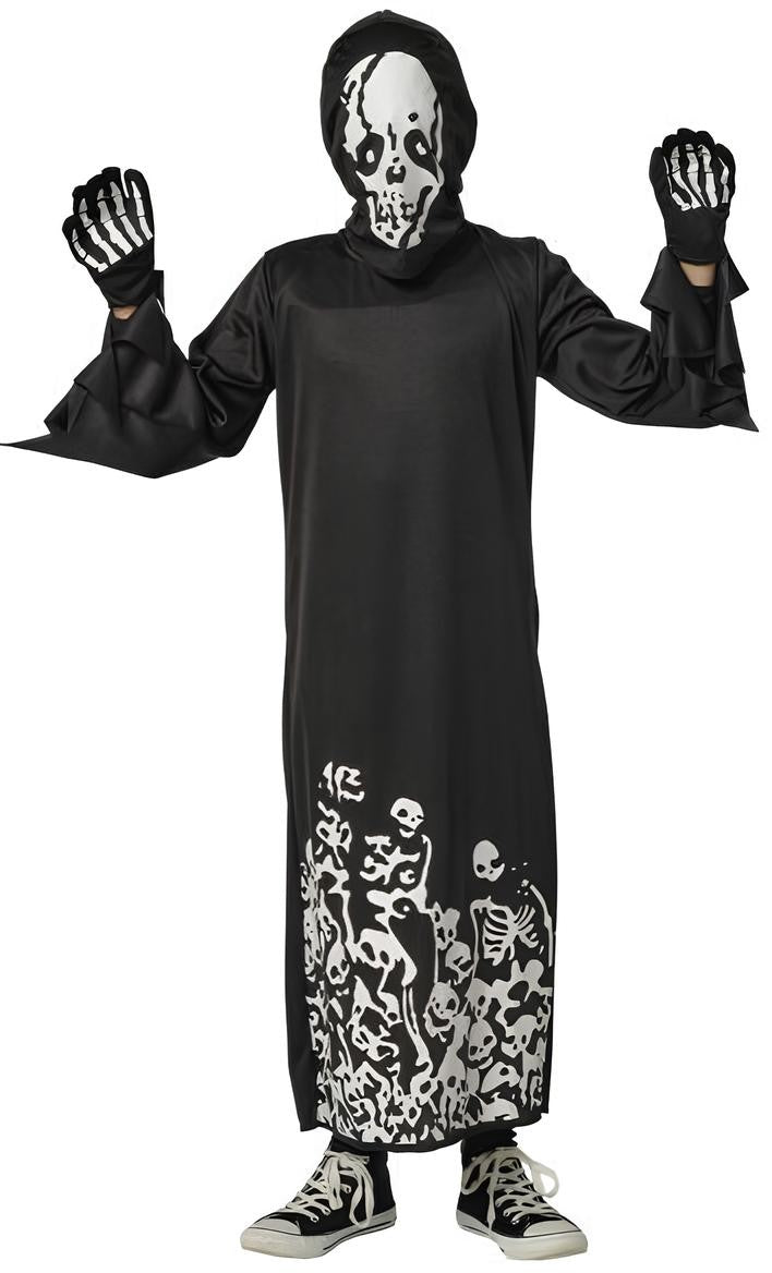 Disfraz Skull Siniestro Glow in Dark Infantil 1