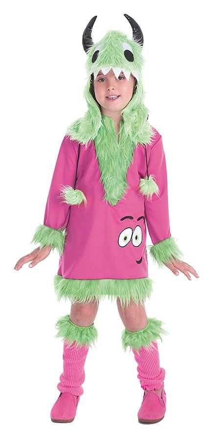 Disfraz Monster Verde Mimosa Infantil Niña 1