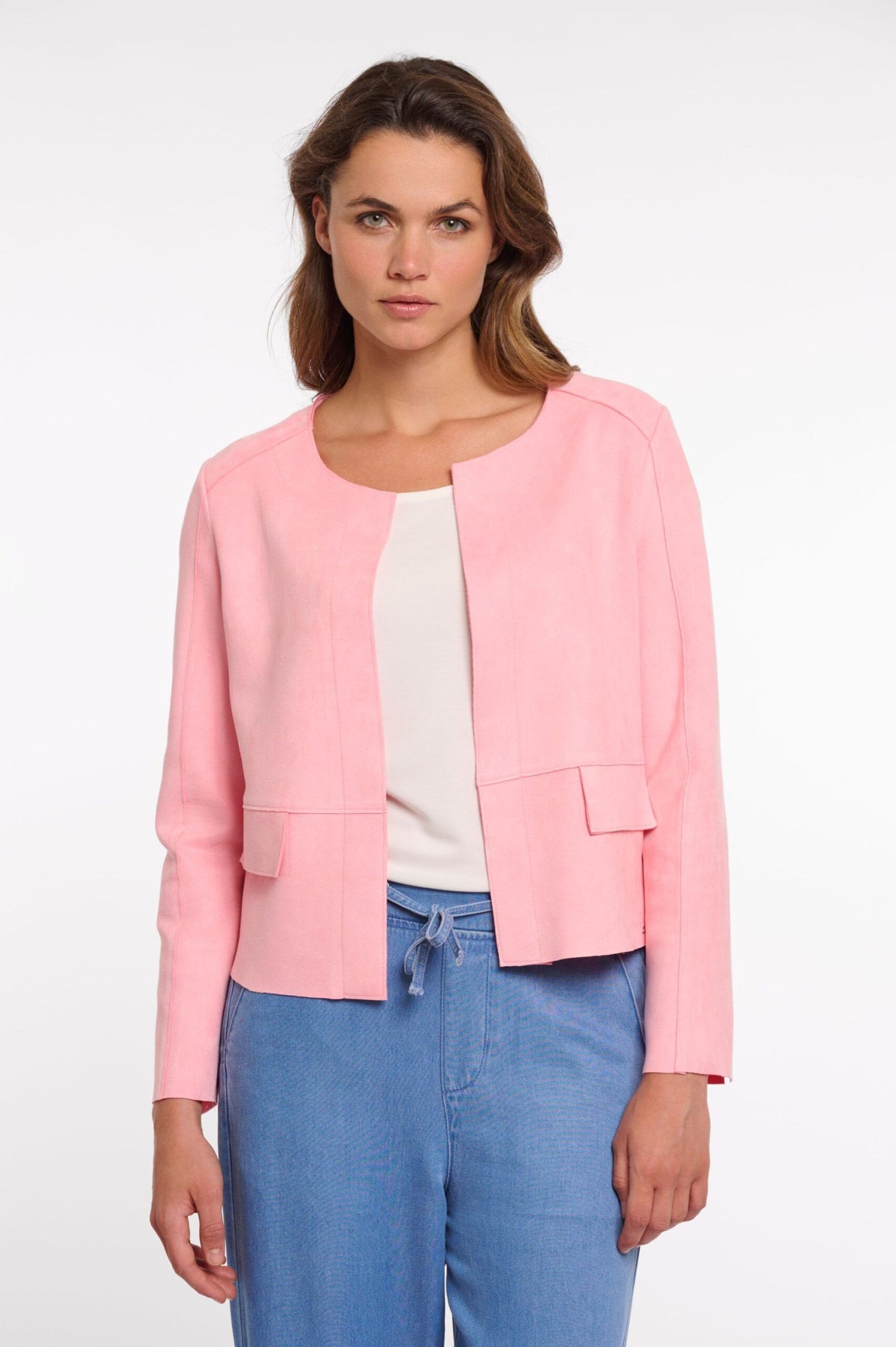Chaqueta Brisia rosa Rino&Pelle 1