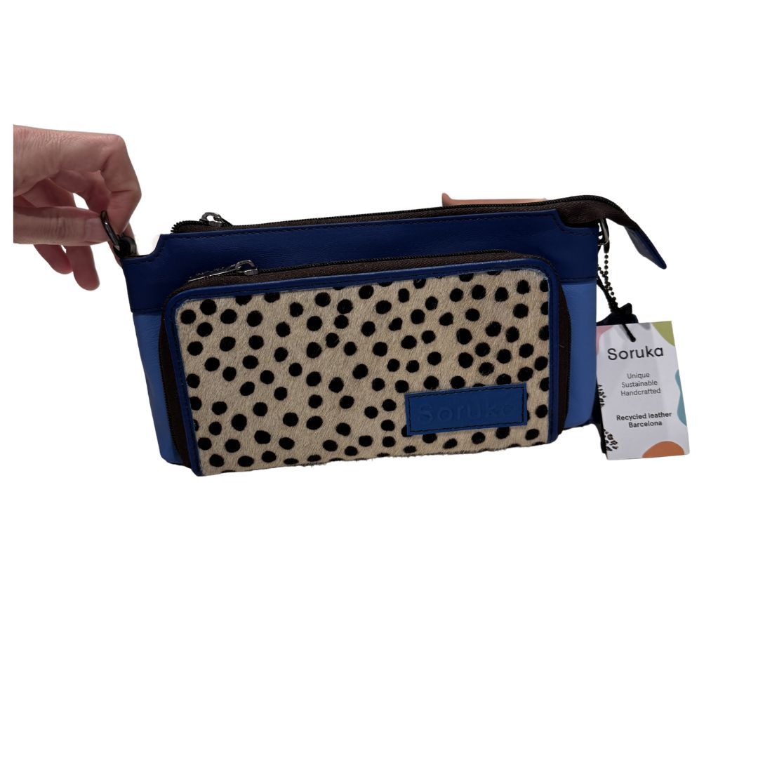 Bolso piel Madison azul Soruka 1
