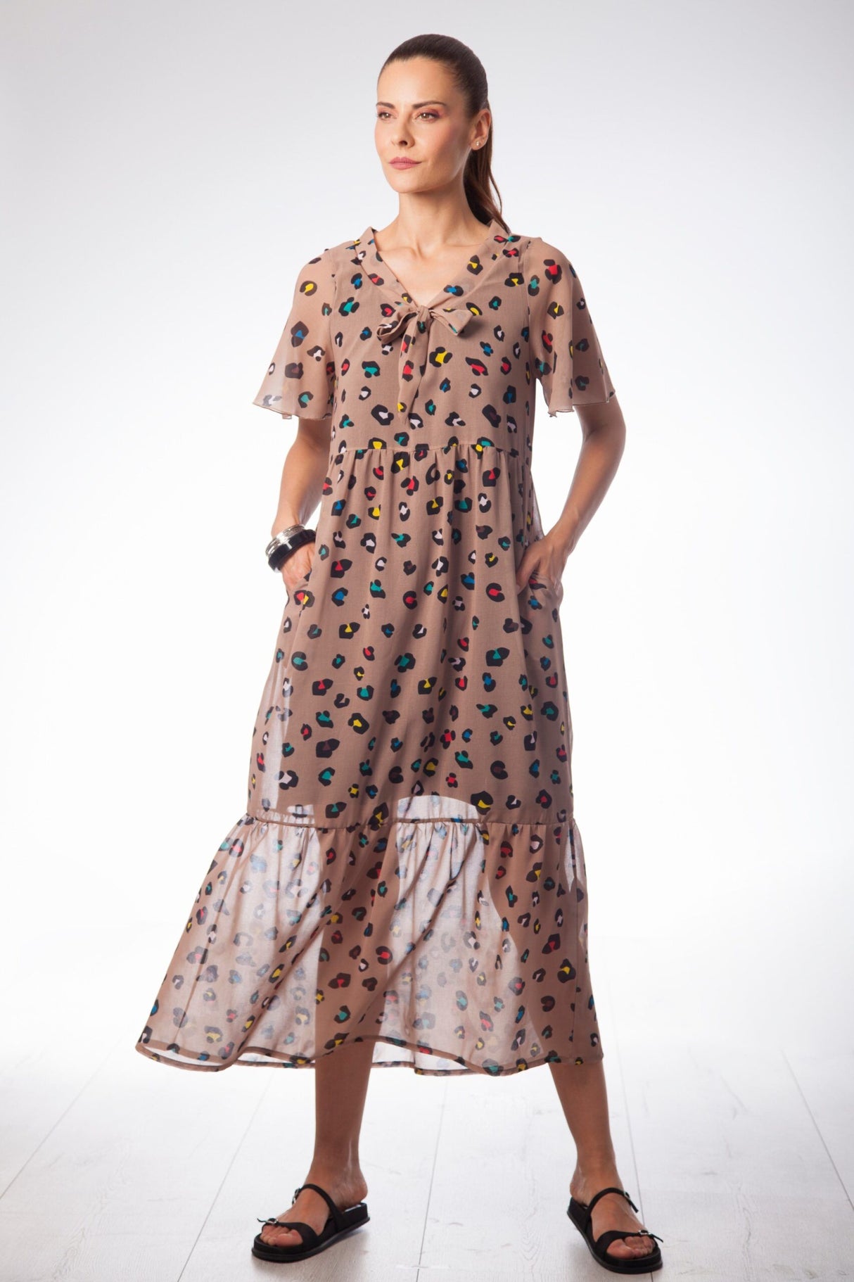 Vestido largo animal print Lolitas 1