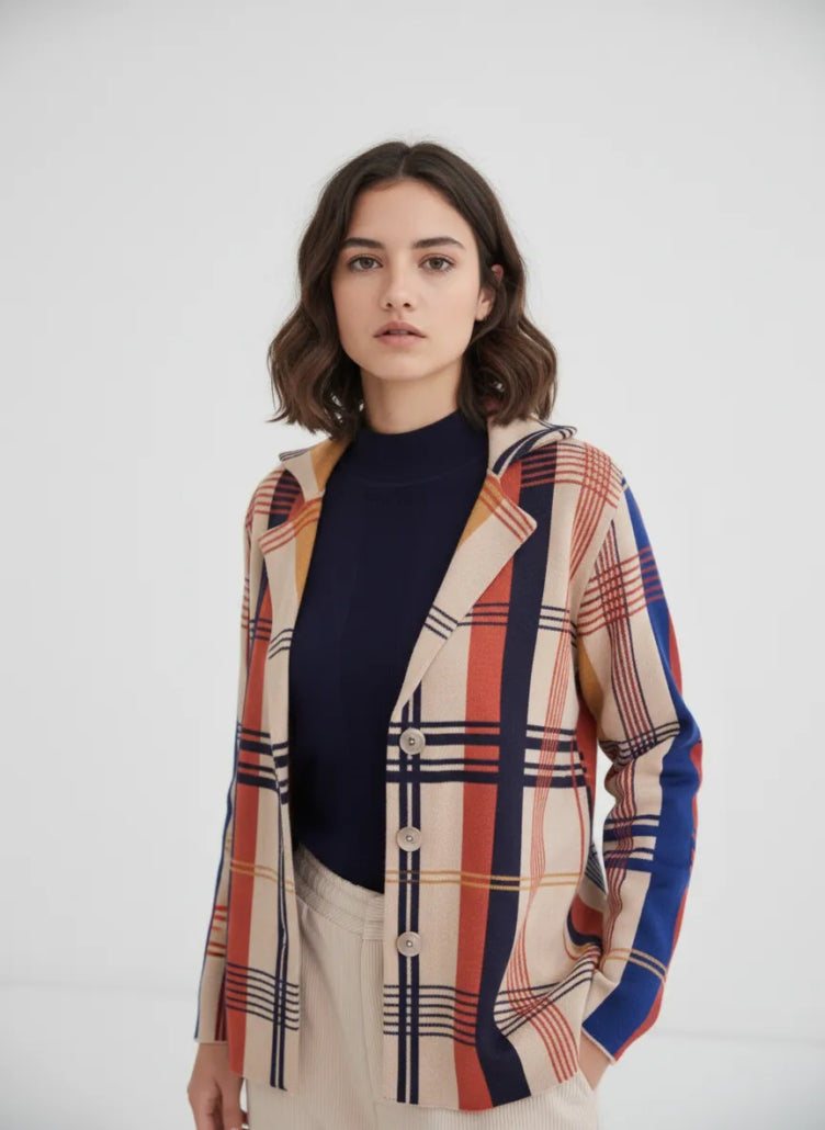 Chaqueta Mondrian beige WNT 1