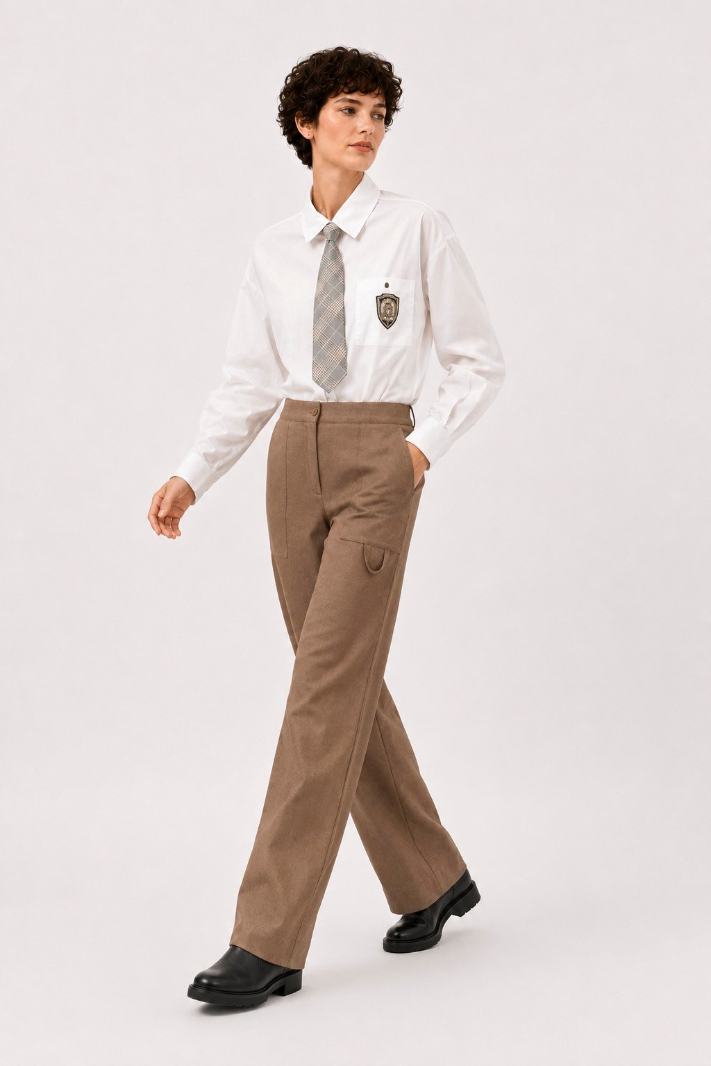 Pantalón Sibila Camel Poupée Chic 1