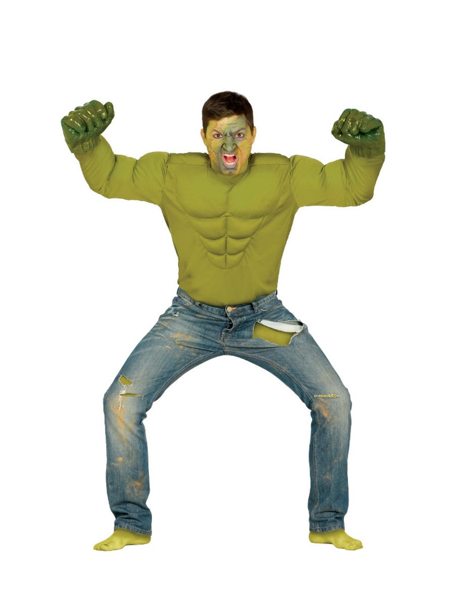 Disfraz de héroe verde para hombre 1