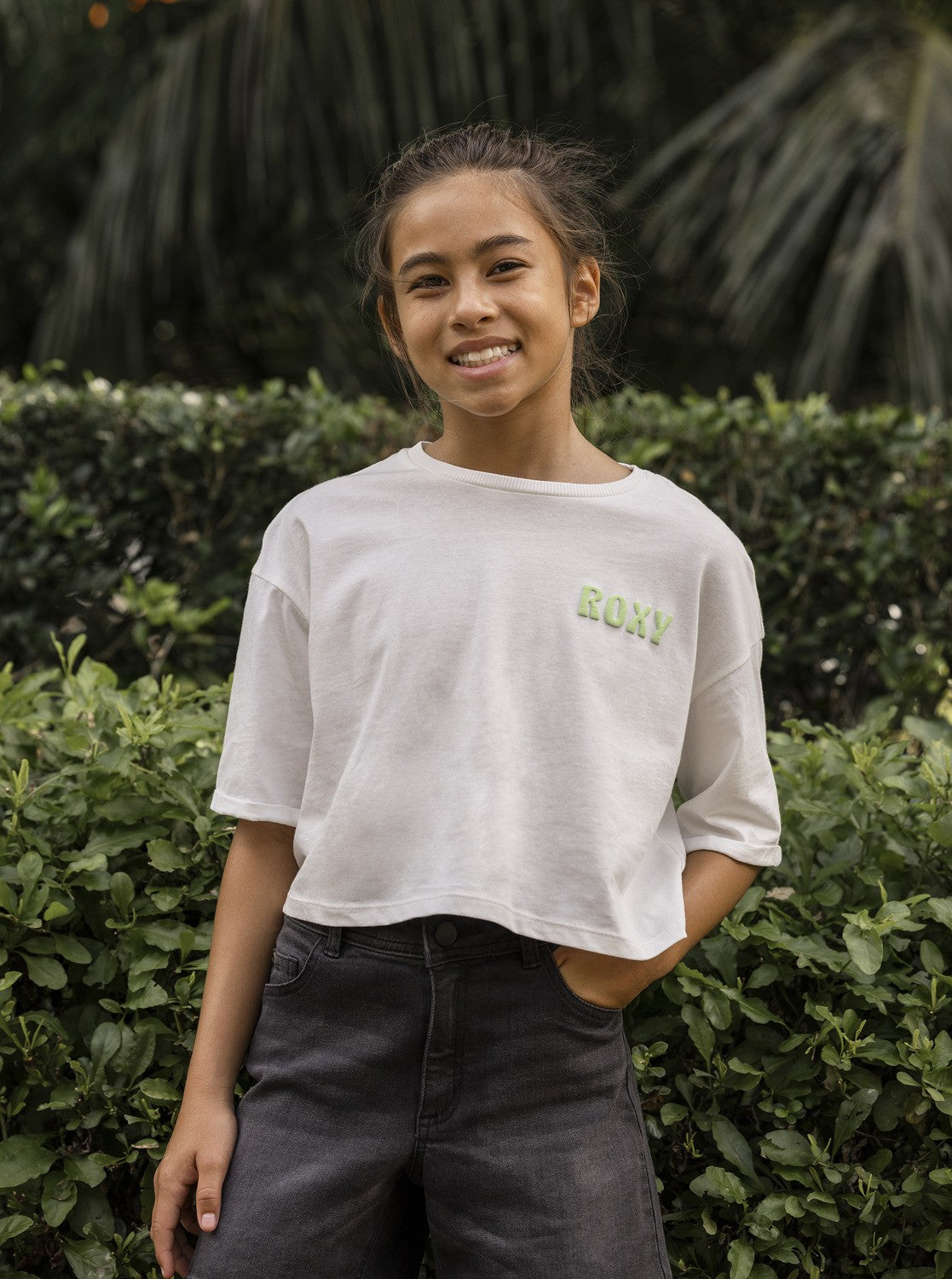 CAMISETA ANCHA Y CORTA ROXY INFANTIL 2