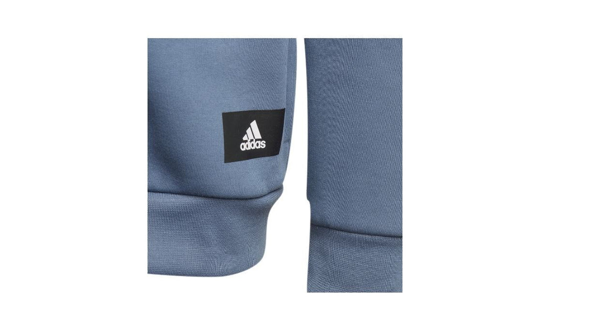 SUDADERA ABIERTA FUTURE ICONS DE 3 RAYAS NÑO AZUL ADIDAS 2