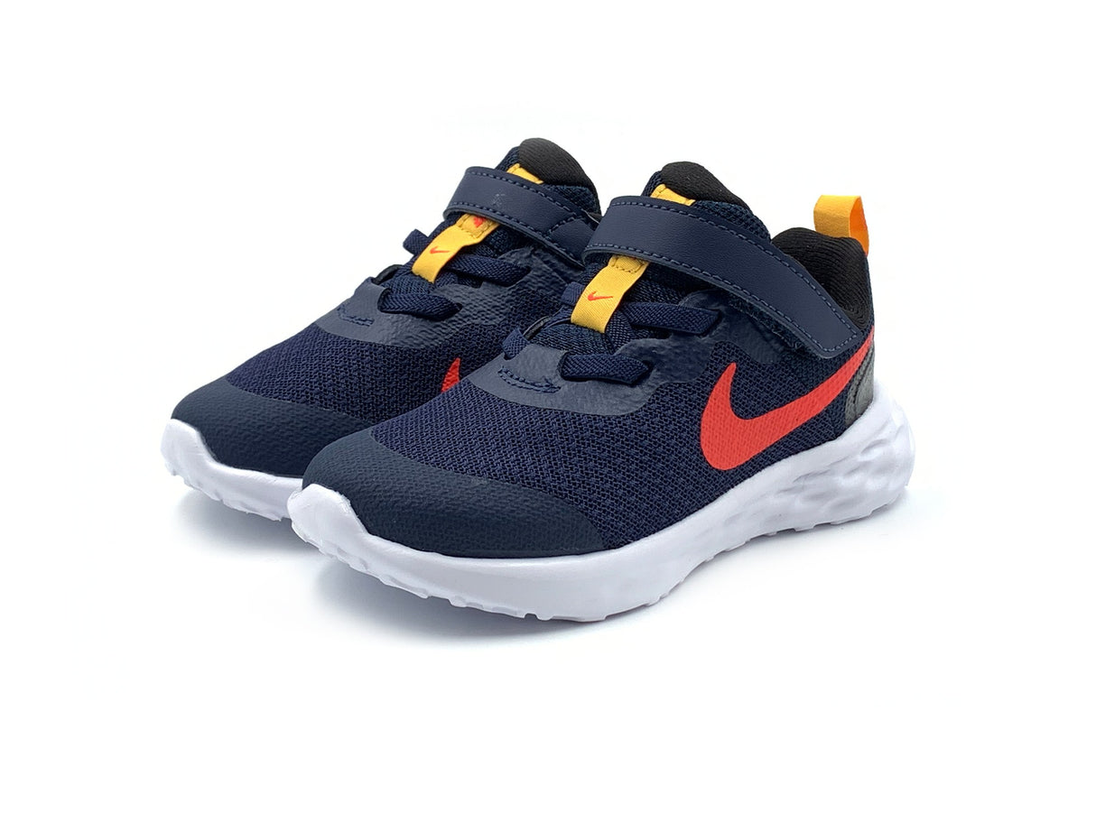 ZAPATILLA RUNNING REVOL VELCRO BEBE NIKE MNO/ROJO 2