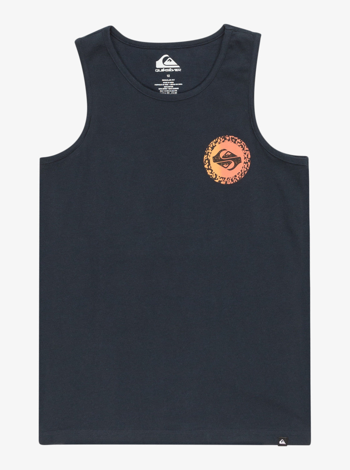 CAMISETA TIRANTE LONG FADE ALGODÓN QUIKSILVER LOGO BLANCO 1