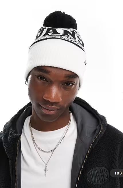 GORRO VANS CHECKPOM BLANCO/NGR 1