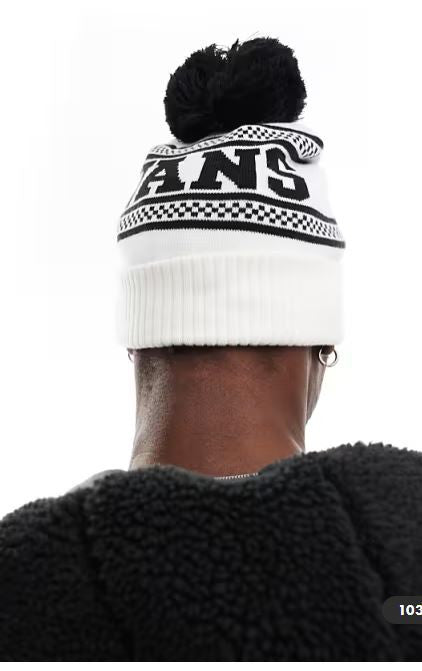 GORRO VANS CHECKPOM BLANCO/NGR 2