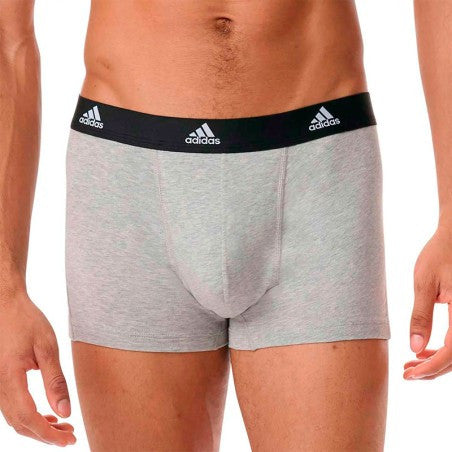 ADIDAS BOXER ACTIVE FLEX COTTON 2P NEGRO/GRIS 4A1M20 917 1