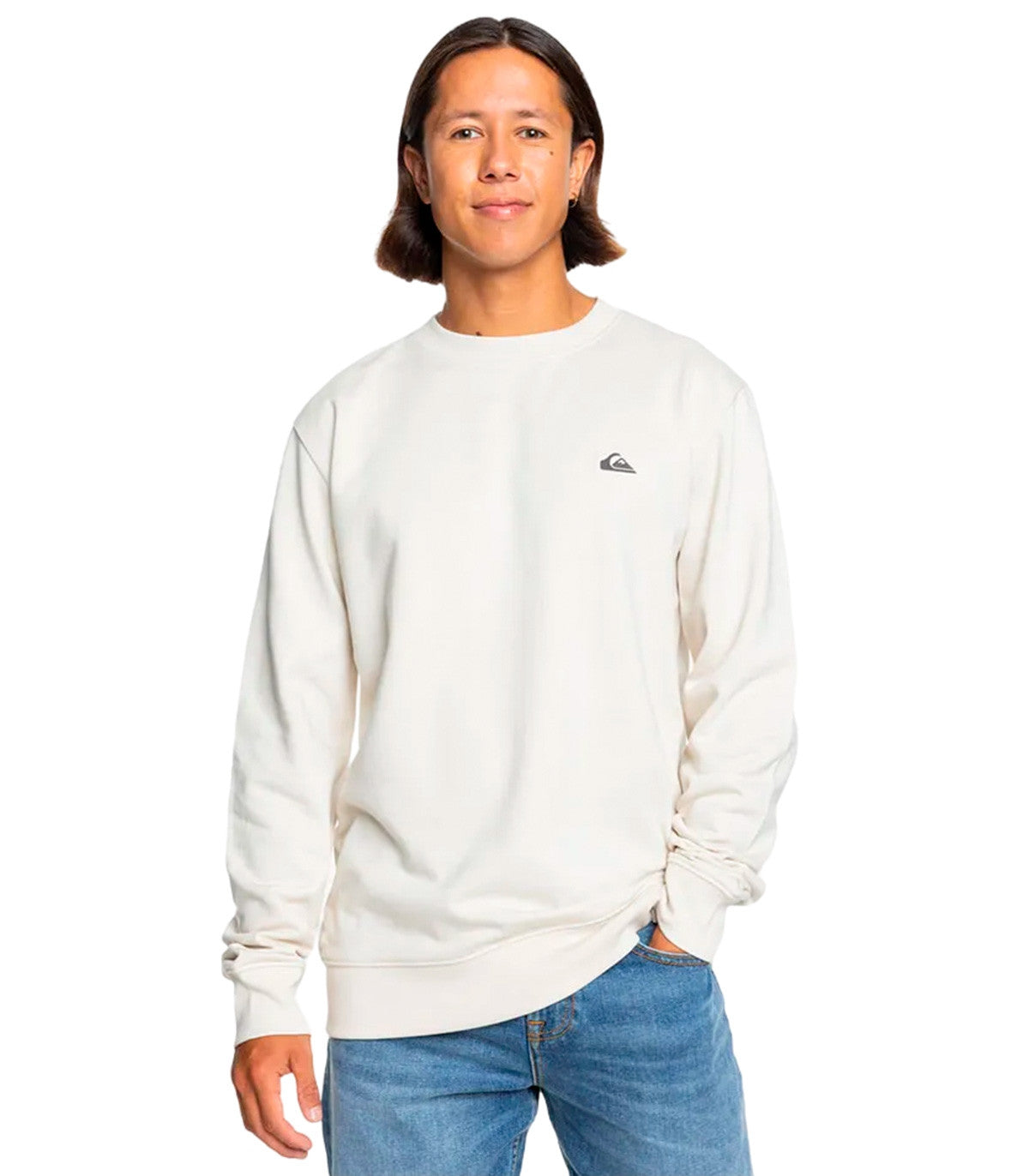 QUIKSILVER - SUDADERA BEIGE PARA HOMBRE - BASIC HOOD 1