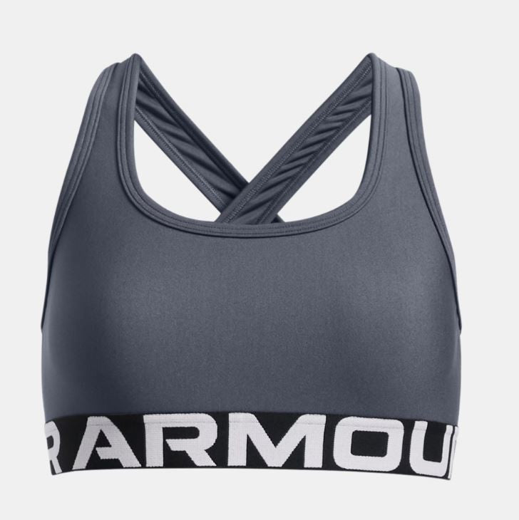 TOP DEPORTIVO PARA NIÑA ARCA UNDER ARMOUR COLOR GRIS AZULADO 1