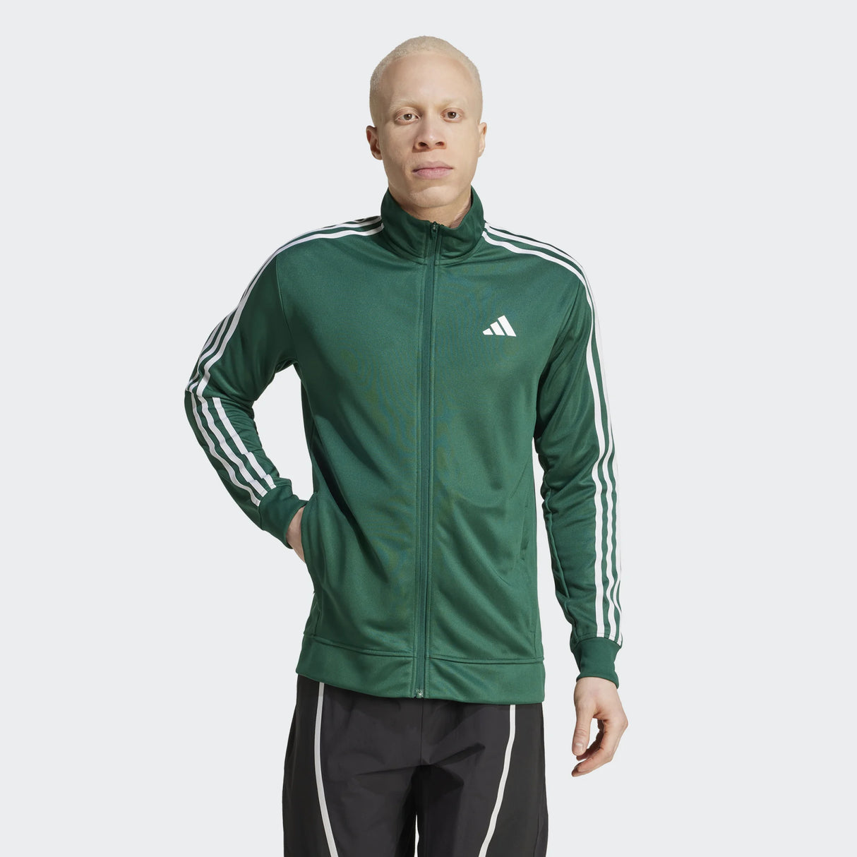 CHAQUETA RETRO ADIDAS PARA HOMBRE COLOR VERDE BOTELLA 1