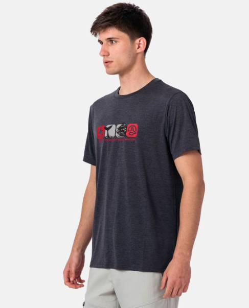 CAMISETA MANGA CORTA TRANSPIRABLE TERNUA ANTRACITA 2