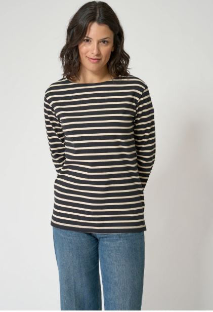 CAMISETA MARSELLESA BATELA CLÁSICA M.L. NGR/CRUDO 2