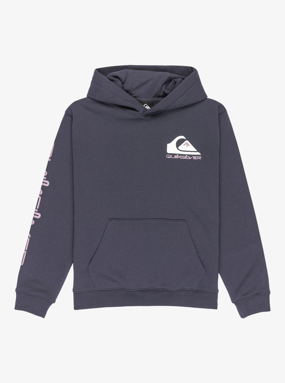 SUDADERA NIÑO QUIKSILVER CAPUCHA LOGO PECHO Y MANGA 1