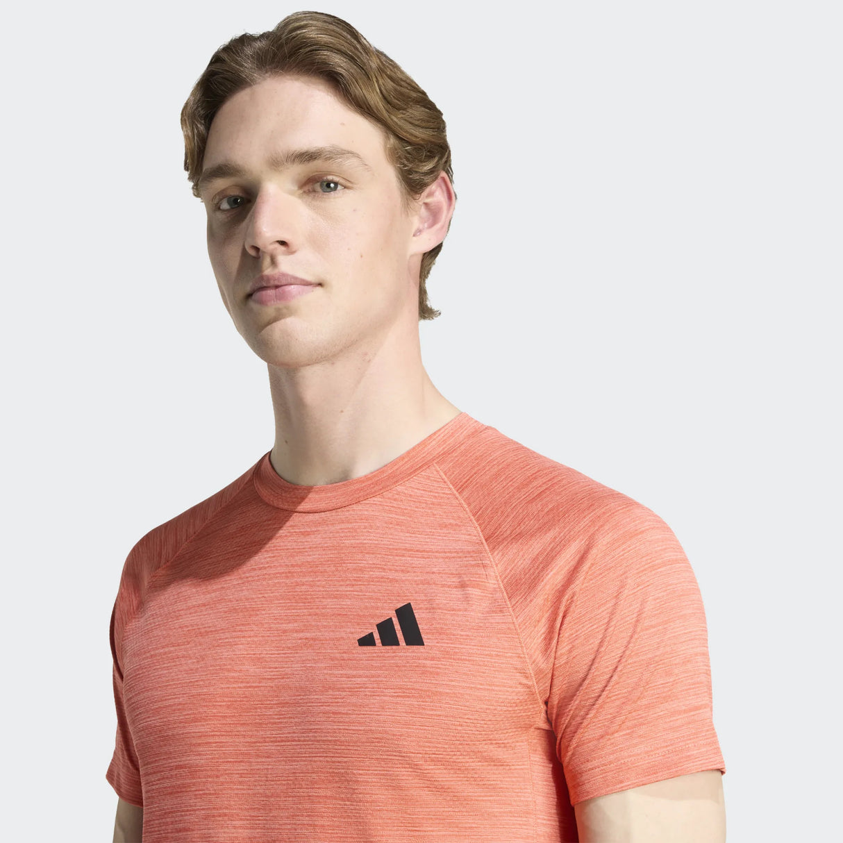 CAMISETA TRASPIRABLE NARANJA PARA HOMBRE COLOR NARANJA JASPEADO 2