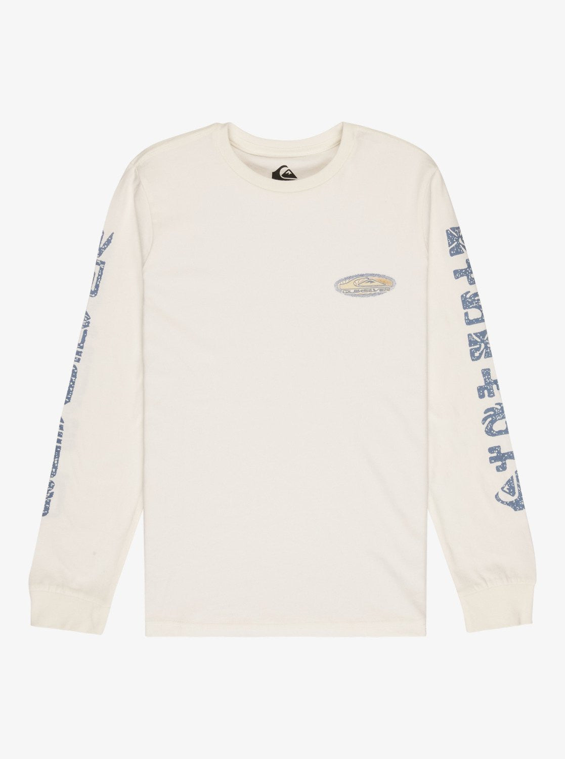 CAMISETA MANGA LARGA PARA NIÑO LETRAS MANGA MARCA QUIKSILVER 1