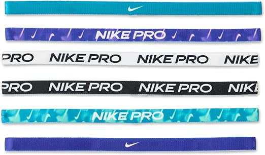 Nike Flex Classic - Diademas para Mujer, Paquete de 6 1