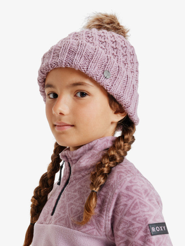 GORRO LANA POMPOM PELO NÑA 1