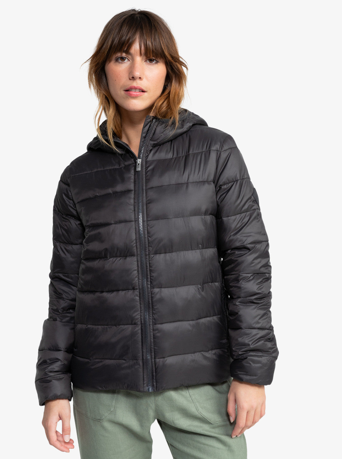 CAZADORA TIPO PLUMI NGR LISO TXANO ROXY´25 1