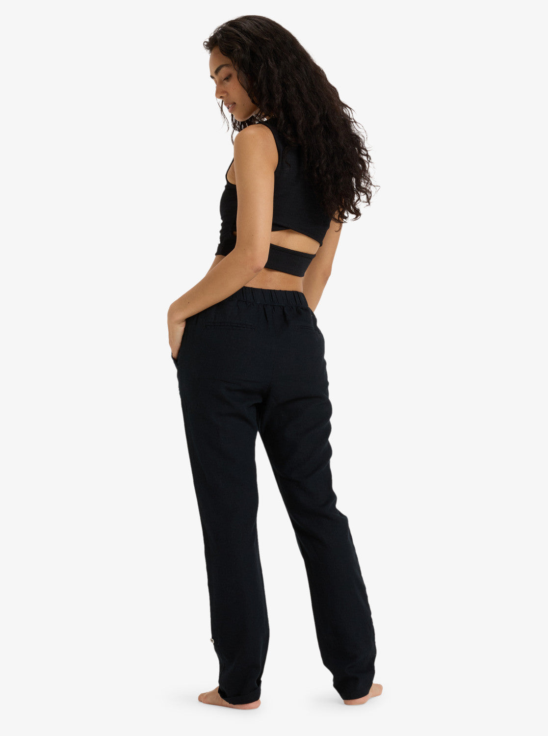 PANT TIPO LINO SRA NGR´26 2