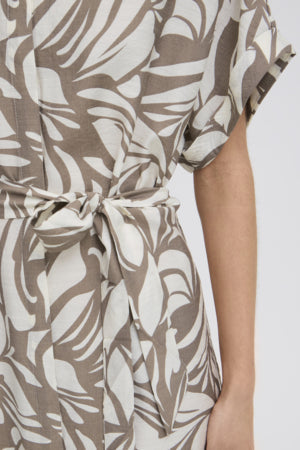 Vestido midi estampado Fransa