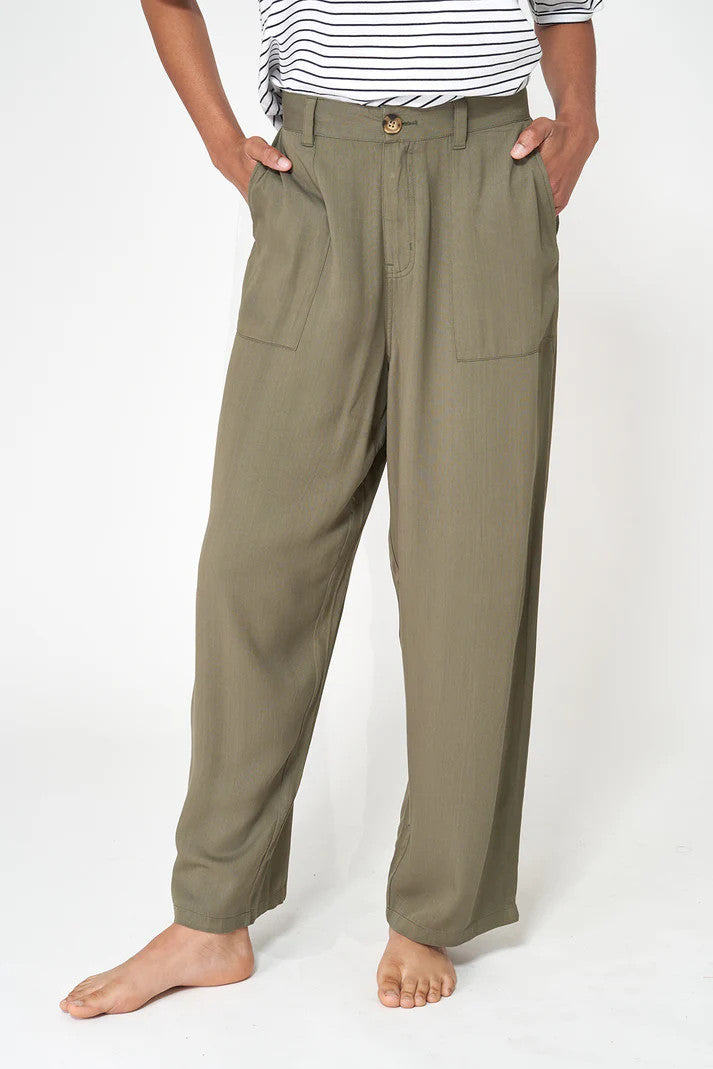 PANTALÓN TENCEL BATELA KAKI 2