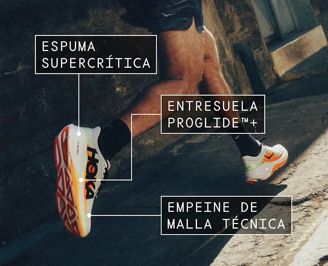 ZAPATILLA RUNNING HOKA CLIFTON PRO AZUL 2