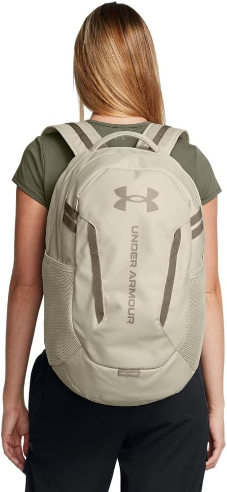 MOCHILA UNDER ARMOUR HUSTLE 6.0 KAKI 1