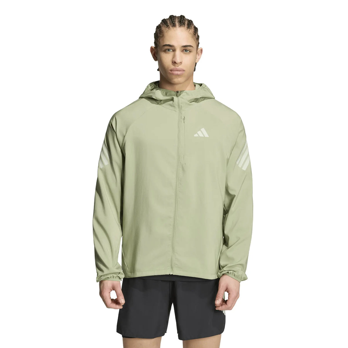 CHAQUETA RUNNING VERDE SR ADIDAS´26 1