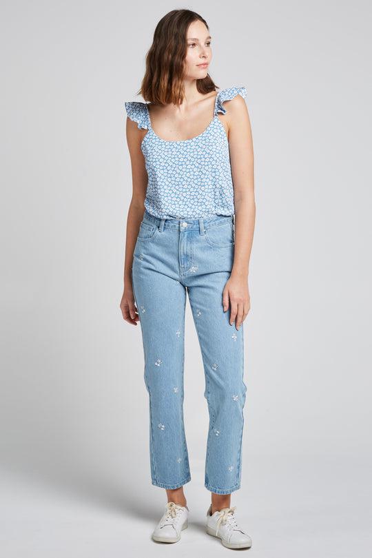 Top Dan, azul claro 1