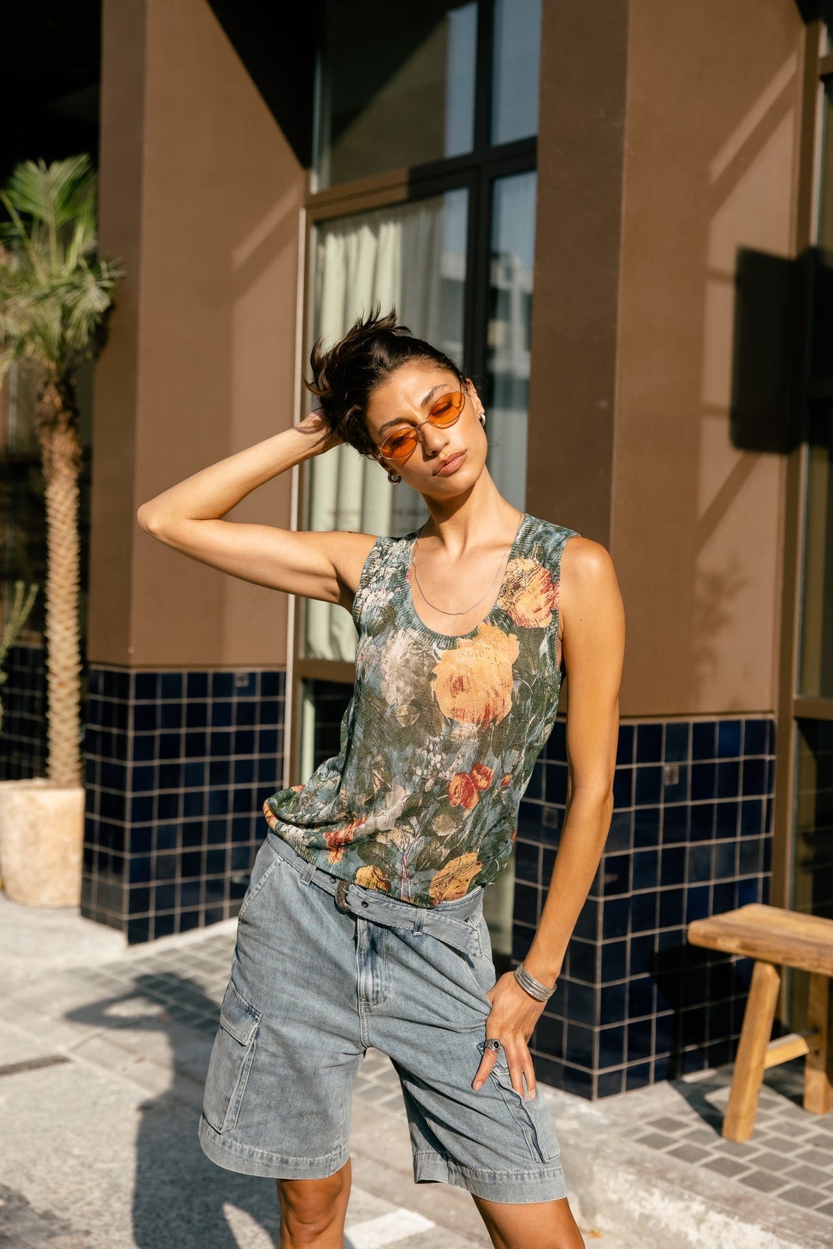 FREEMAN T. PORTER TOP ESTAMPADO DULCIA FLOWERS