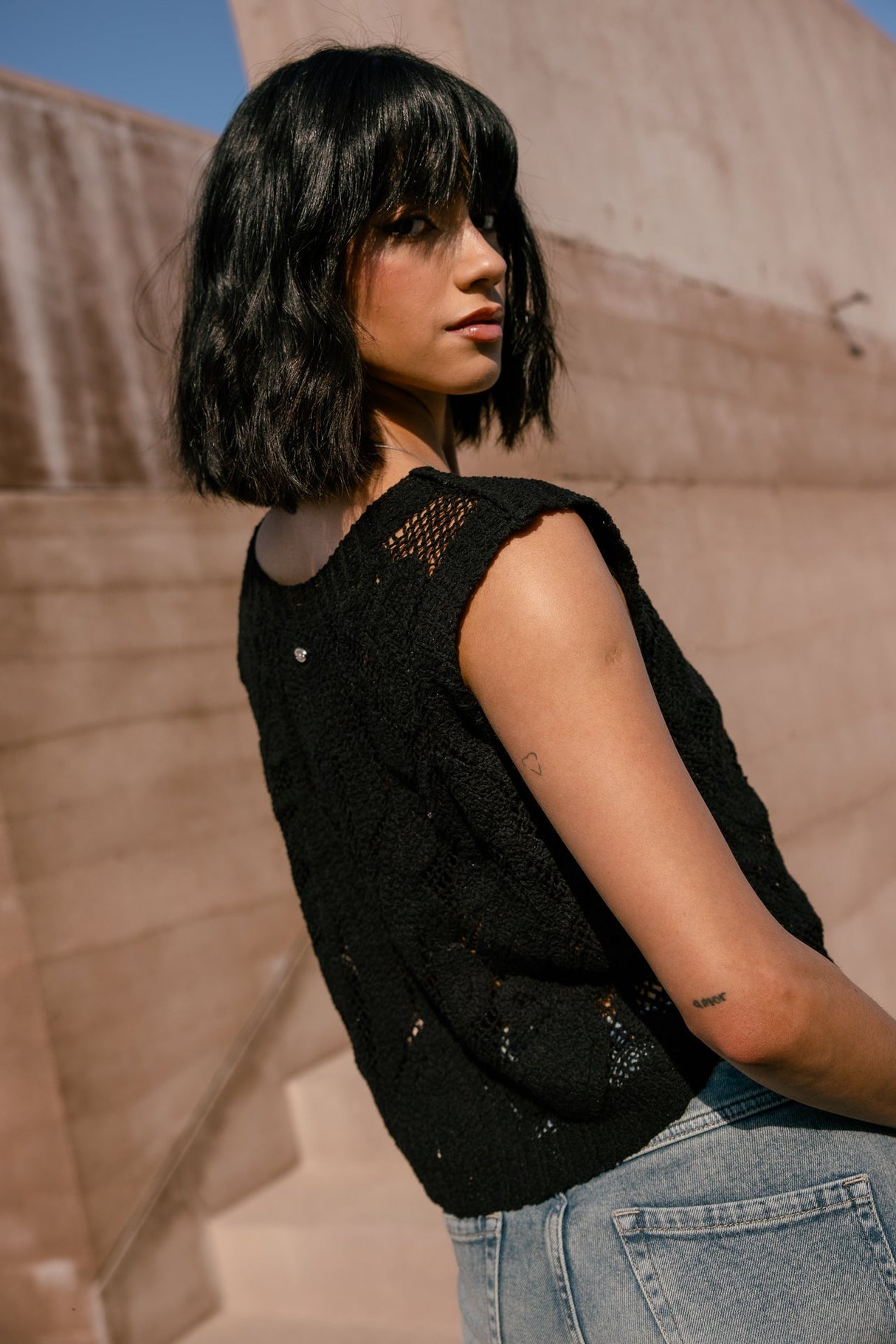 FREEMAN T. PORTER TOP PUNTO NEGRO TEMS CROCHET