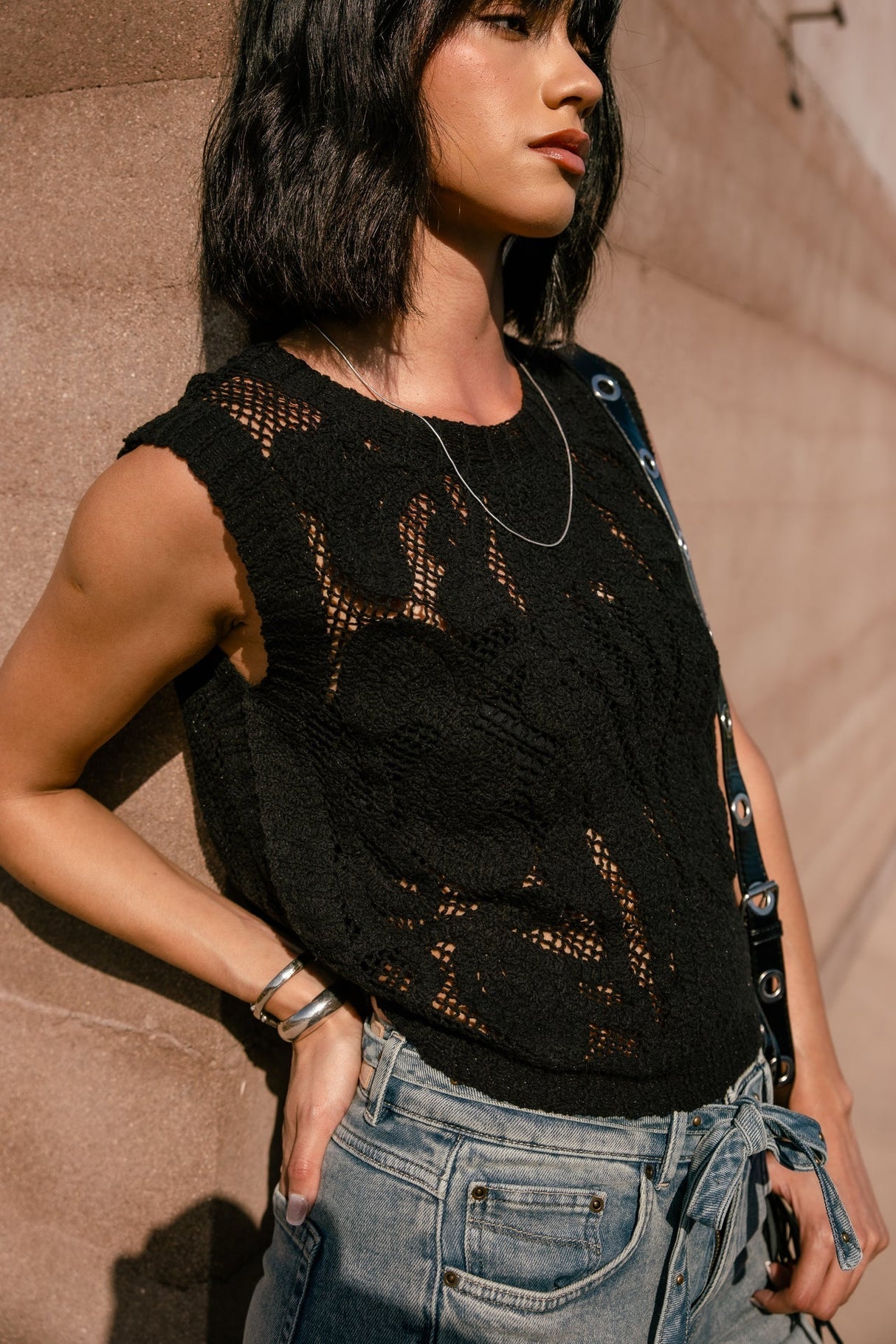FREEMAN T. PORTER TOP PUNTO NEGRO TEMS CROCHET