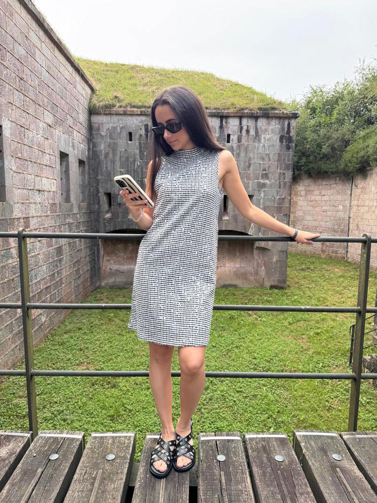 Vestido ObjKai, Bright Wh/Bl 1