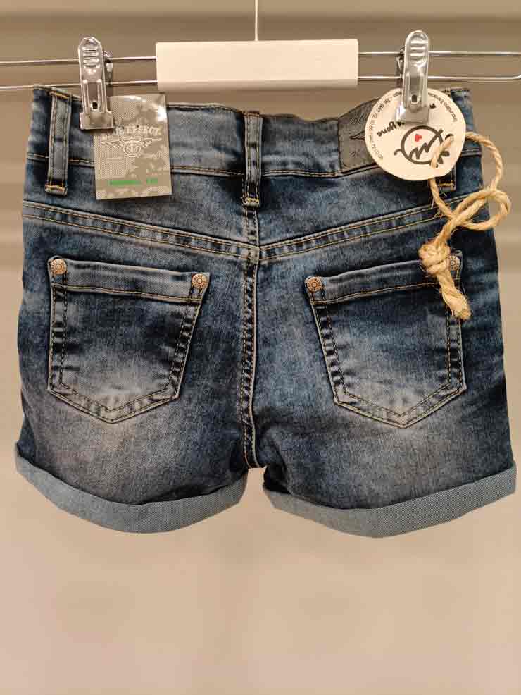 SHORT VAQUERO AZUL NIÑA BLUEEFFECT 1