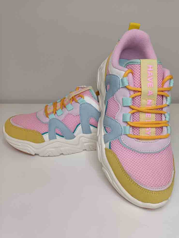 ZAPATILLA ROSA MULTICOLOR GIOSEPPO 1