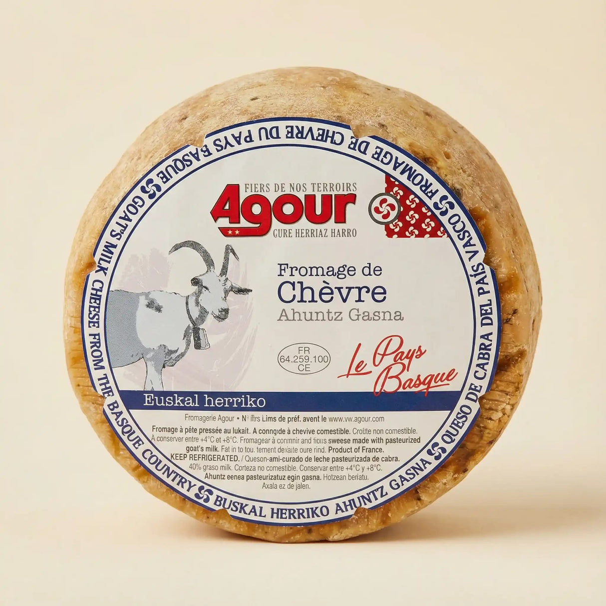 Queso de cabra artesanal Agour 2,6 kg 1