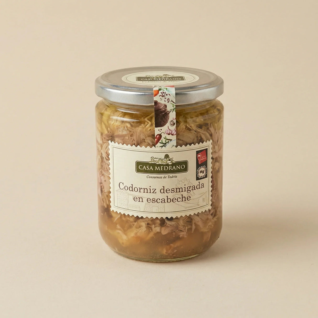 Codorniz Desmigada en Escabeche Casa Medrano 400 g 1
