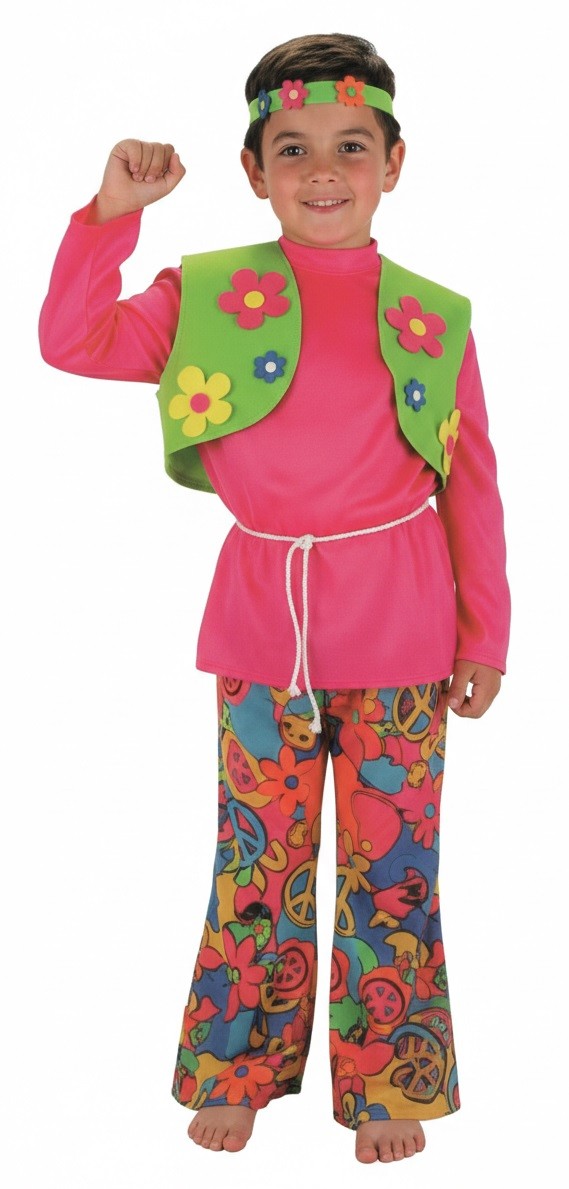 Disfraz de Hippie Infantil Niño 1