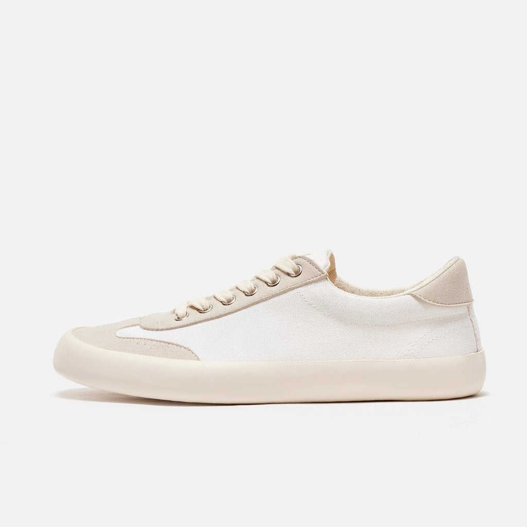 Zapatilla barefoot modelo Felix White / Tan (2 hormas) 1