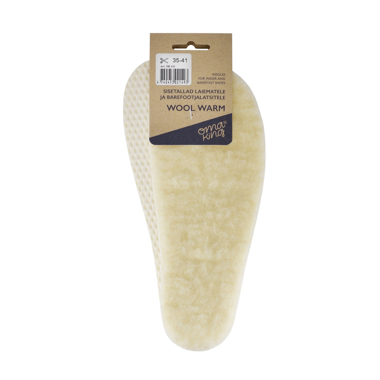 Plantilla barefoot recortable de lana de 7mm 1