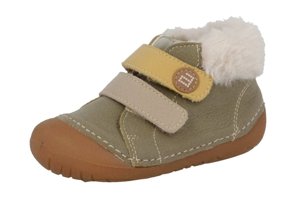 Botin respetuoso Gateaflex Nobuk Lavad Salvia con Mostaza 1