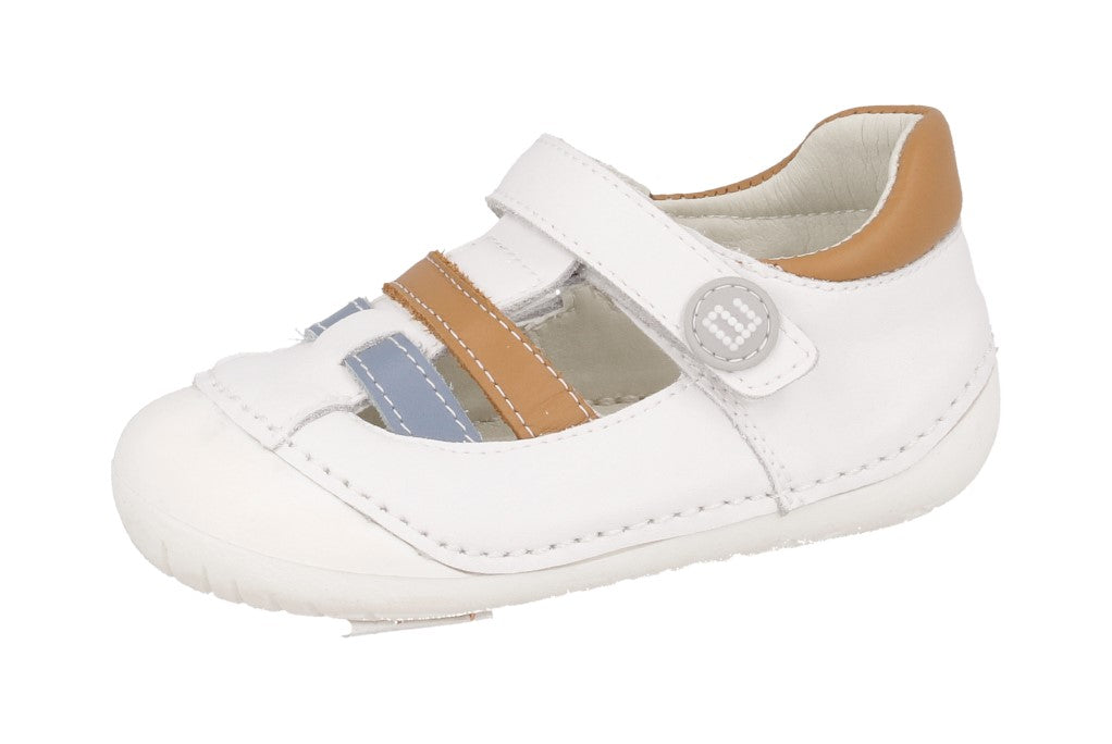 SANDALIA RESPETUOSA GATEAFLEX BLANCO CAMEL - ANDANINES 1